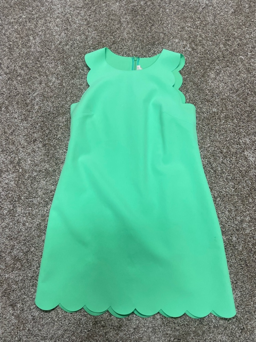 J Crew scalloped trim dress size 10